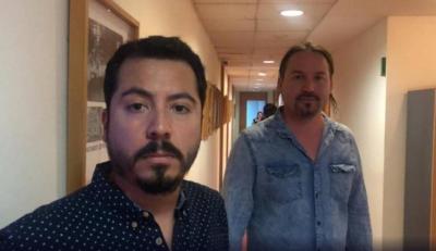 Rodrigo Pérez y Gonzalo Barahona, periodistas de TVN Chile